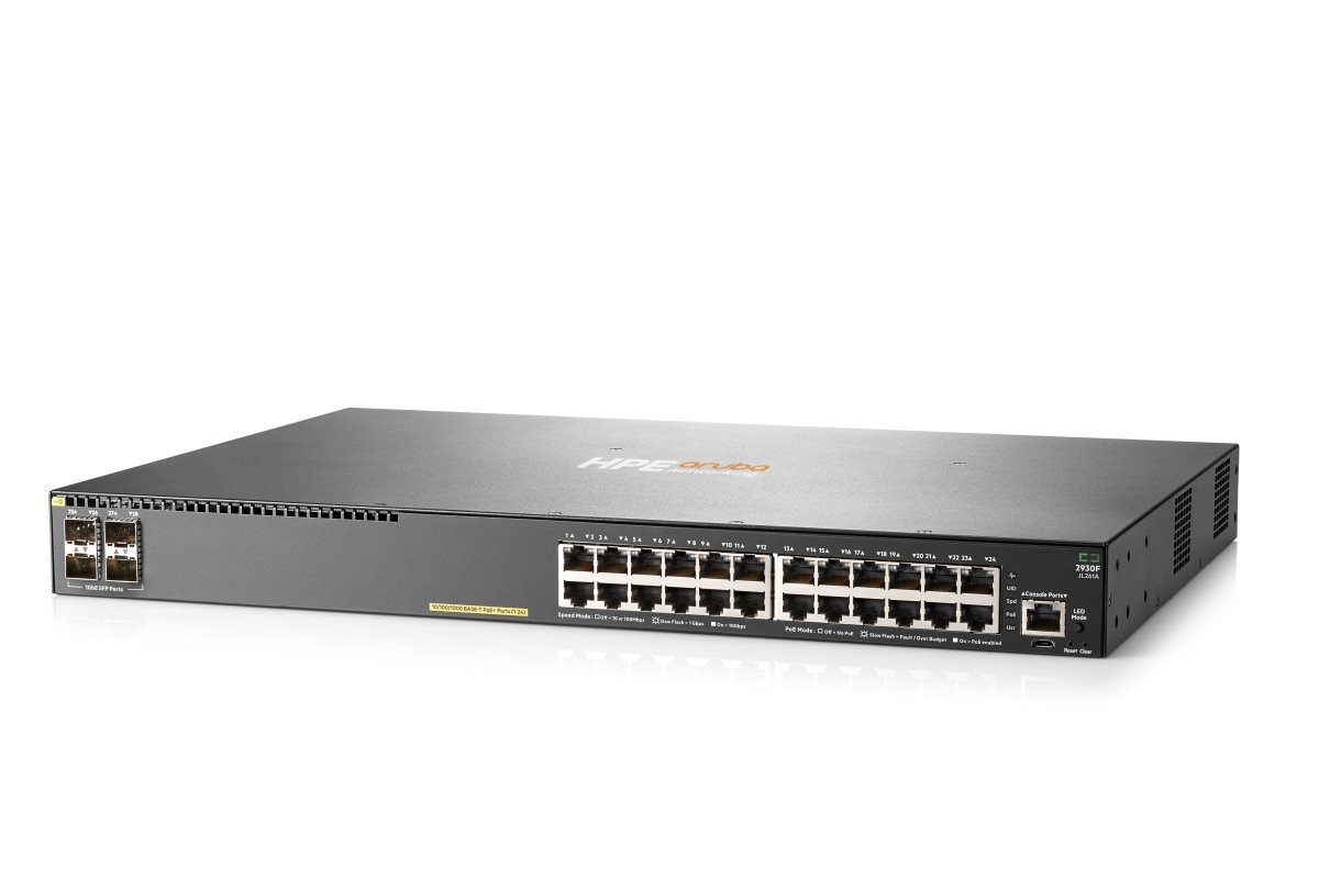 HPE NW Switch 2930F 24G PoE+ 4SFP 370W