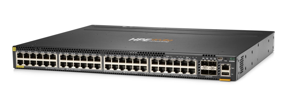 HPE NW Switch CX 6300M 48G CL4 PoE 4SFP56