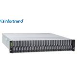 INFORTREND JB 3000 2U/24bay dual-redundant-controller JBOD, 4x SAS-12G (SFF-8644) ports, 2x (PSU+FAN), 24x GS 2.5" HDD t