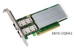 Intel® Ethernet Network Adapter E810-CQDA2, 2x100Gb QSFP28, PCIe 4.0 x16, bulk