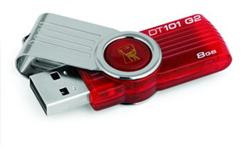 Kingston 8GB DataTraveler 101 G2 USB 2.0 - červený
