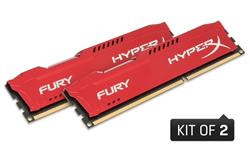 Kingston DDR3 16GB (Kit 2x8GB) HyperX FURY DIMM 1333MHz CL9 červená