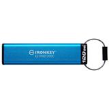 Kingston flash disk 128GB USB-C IronKey Keypad 200C, FIPS 140-3 Lvl 3 (Pending) AES-256