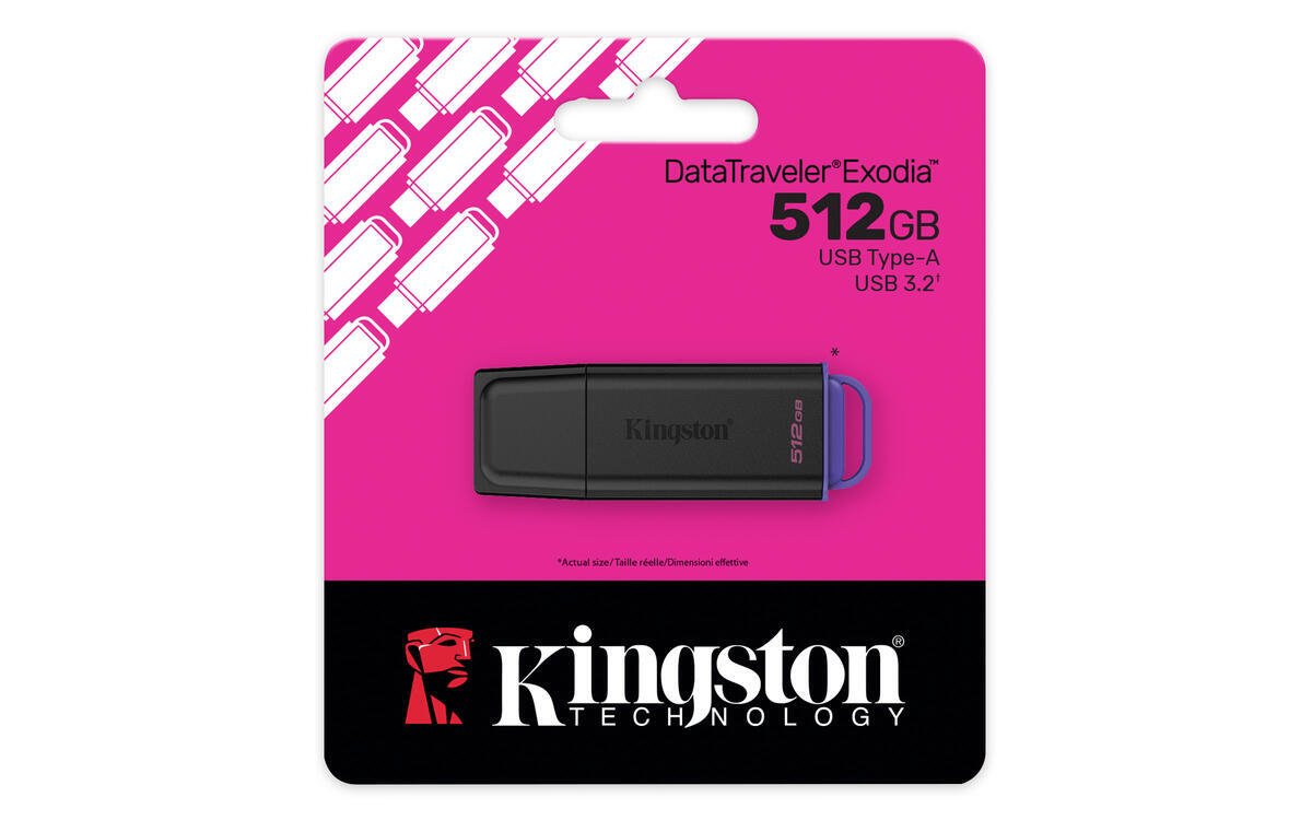 Kingston flash disk 512GB DT Exodia USB 3.2 Gen 1 Black/Purple