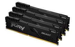 Kingston FURY Beast DDR4 128GB (Kit 4x32GB) 3200MHz DIMM CL16 černá