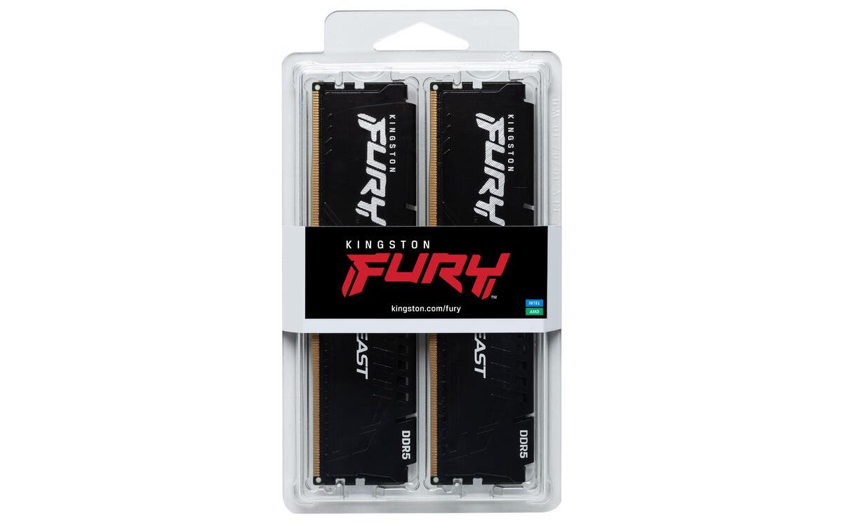 Kingston FURY Beast DDR5 16GB (Kit 2x8GB) 5200MT/s DIMM CL40
