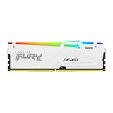 Kingston FURY Beast DDR5 64GB (Kit 2x32GB) 6400MT/s DIMM CL32 RGB XMP White