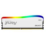 Kingston FURY Beast White DDR4 32GB (Kit 2x16GB) 3600MT/s DIMM CL17 RGB SE