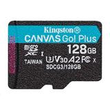 Kingston paměťová karta 128GB SDXC Canvas Go Plus Gen4 C10 UHS-I U3
