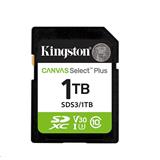 Kingston paměťová karta 1TB Canvas Select Plus Gen 3 SDXC 150R U1 UHS-I C10 V10