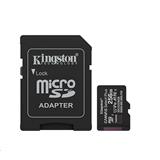 Kingston paměťová karta 256GB Canvas Select Plus Gen 3 microSDXC 150R A1 C10 Card + ADP