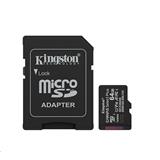 Kingston paměťová karta 64GB Canvas Select Plus Gen 3 microSDXC 150R A1 C10 Card + ADP
