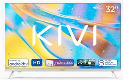 KIVI - 32', HD, AndroidTV 11, Bílá, 1366x768, 60 Hz, rep.2x8W, 26 kWh/1000h , HDMI 3x, USB 2x,