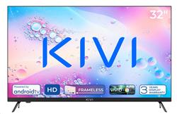 KIVI - 32', HD, AndroidTV 11, Černá, 1366x768, 60 Hz, rep.2x8W, 26 kWh/1000h , HDMI 3x, USB 2x,