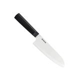 Kyocera keramický nůž, Chowa Series, Kuchařský nůž santoku, 16 cm, bílá čepel, černá rukojeť, TK-160 WH-BK