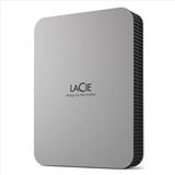 LaCie HDD External Mobile Drive (2.5'/5TB/ USB 3.1 TYPE C), Moon Silver