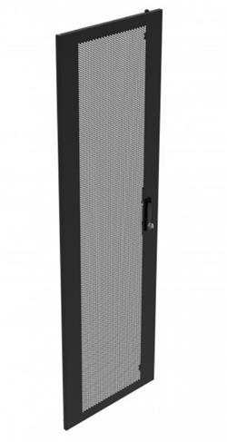 Legrand Linkeo DC dveře perforované jednodílné pro 42U, šířky 800mm, černé