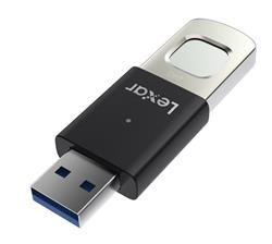 Lexar flash disk 64GB - Fingerprint F35Pro USB 3.2 (čtení/zápis: 300/150MB/s)