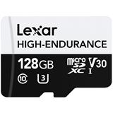 Lexar paměťová karta 128GB High-Endurance microSDHC/microSDXC™ UHS-I card, (čtení/zápis:100/45MB/s) C10 A1 V30 U3