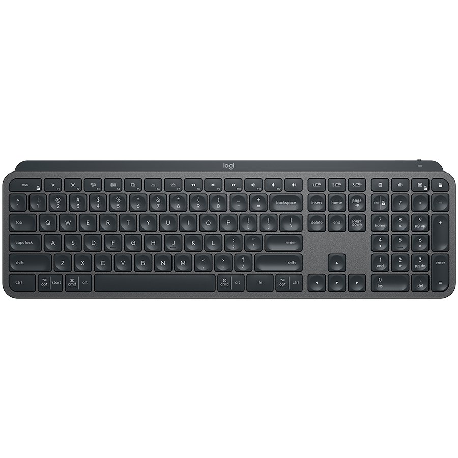 Logitech MX Keys for Mac Advanced Wireless Illuminated Keyboard - SPACE GREY - US INT'L - EMEA