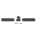 Logitech Rally Ultra-HD ConferenceCam, 2 white mic, 2 repro - BLACK - EMEA