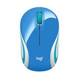 Logitech Wireless Mini Mouse M187 - BLUE - 2.4GHZ - N/A - EMEA
