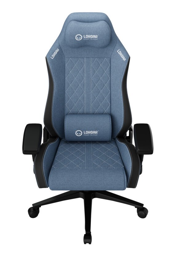 LORGAR CHA41, Ergonomic Gaming Chair Advanced, premium anti-stain fabric, Blue