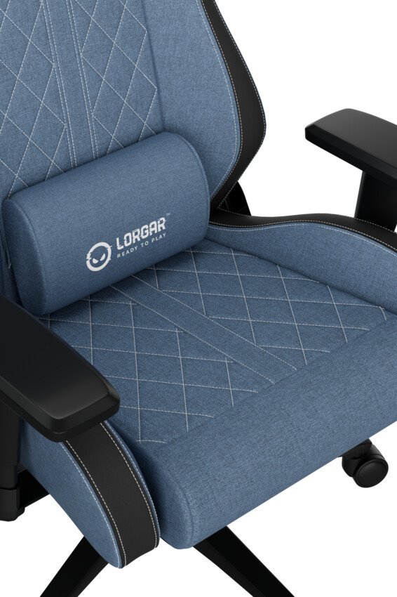 LORGAR CHA41, Ergonomic Gaming Chair Advanced, premium anti-stain fabric, Blue
