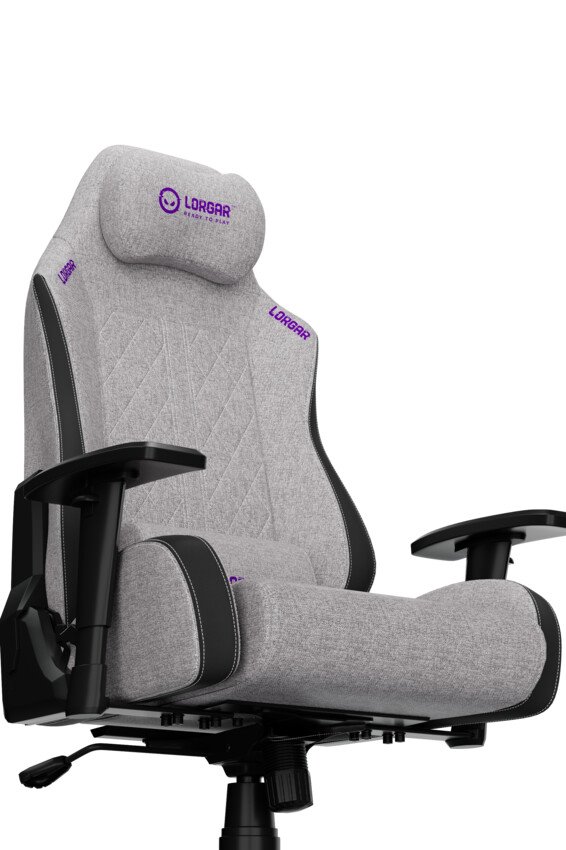 LORGAR CHA41, Ergonomic Gaming Chair Advanced, premium anti-stain fabric, Grey
