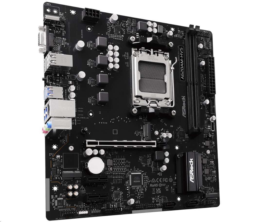 MB Asrock A620AM-HVS /AM5/2xDDR5/M.2/HDMI/D-sub/mATX