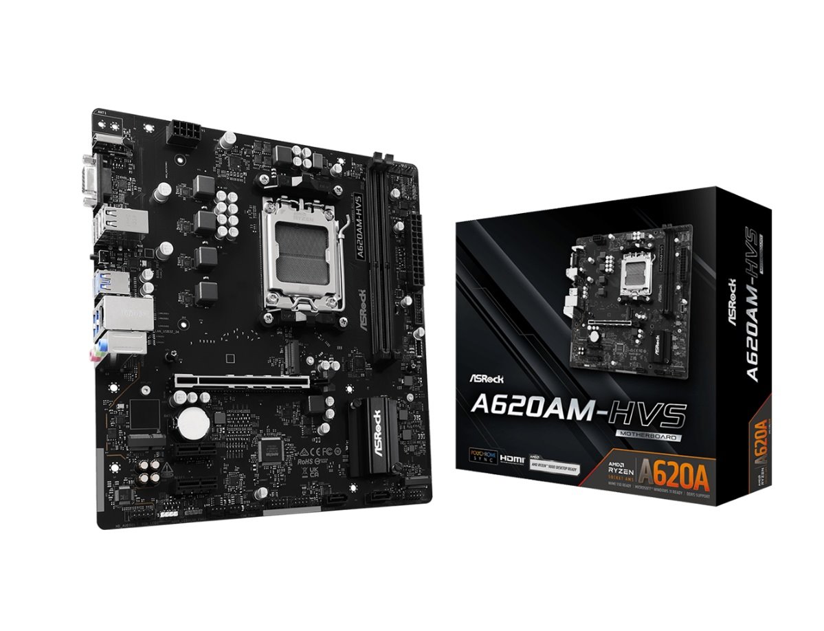 MB Asrock A620AM-HVS /AM5/2xDDR5/M.2/HDMI/D-sub/mATX