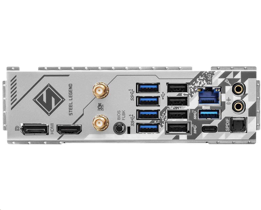 MB Asrock B650 STEEL LEGEND WIFI /AM5/4xDDR5/M.2/W6E+BT5.2/HDMI/DP/ATX/White