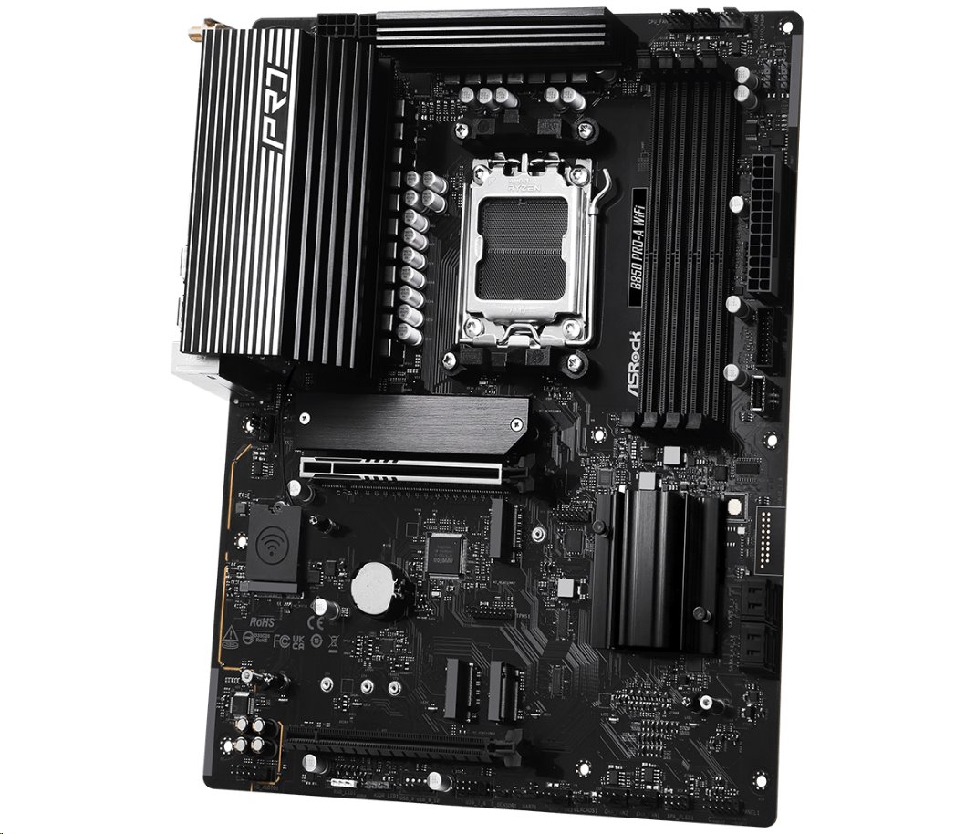 MB Asrock B850 Pro-A WIFI /AM5/4xDDR5/M.2/W6E+BT5.2/HDMI/USB-C/ATX, neorginální krabice