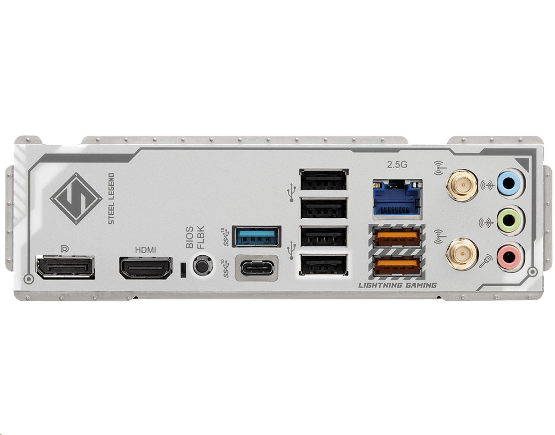 MB Asrock B850M STEEL LEGEND WIFI /AM5/4xDDR5/M.2/W7+BT5.4/HDMI/DP/mATX/White