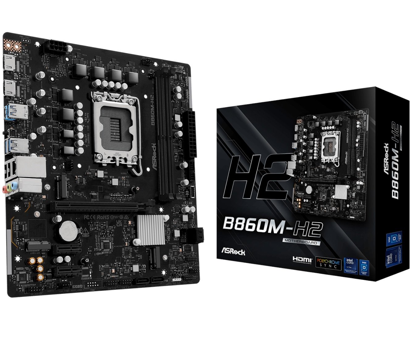 MB Asrock B860M-H2 /LGA1851/2xDDR5/M.2/HDMI/mATX