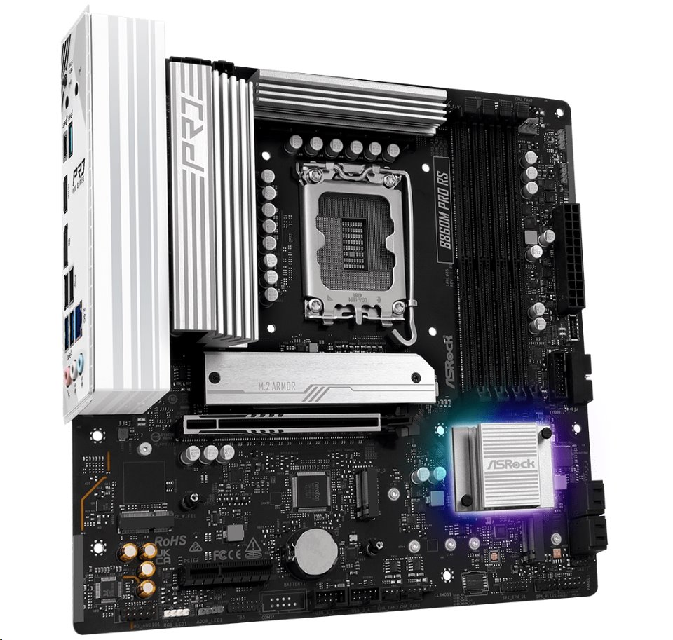 MB Asrock B860M PRO RS /LGA1851/4xDDR5/M.2/HDMI/DP/mATX