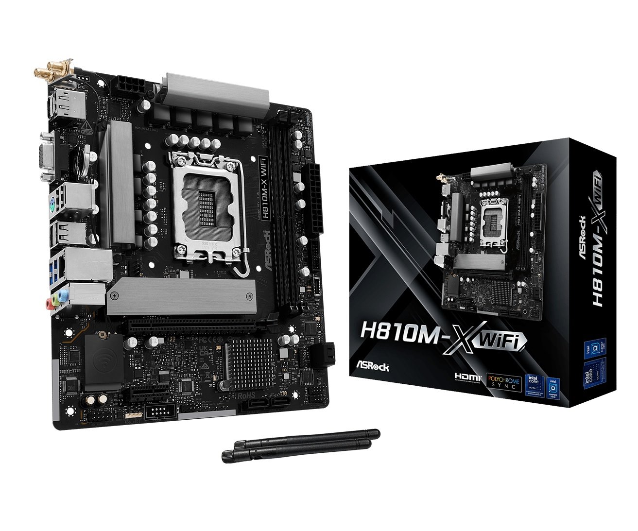 MB Asrock H810M-H /LGA1851/2xDDR5/M.2/HDMI/mATX