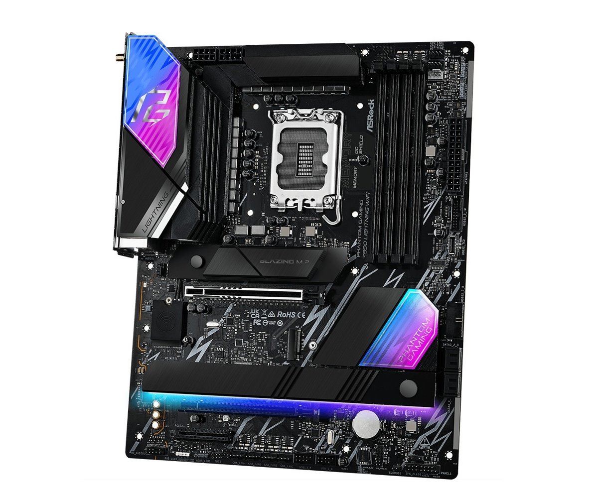 MB Asrock Phantom Gaming Z890 LIGHTNING WIFI /LGA1851/4xDDR5/M.2/W7+BT5.4/HDMI/TB4/ATX