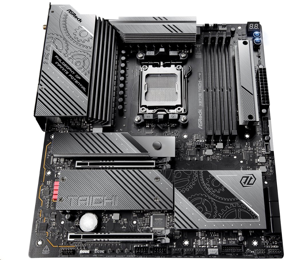 MB Asrock X870E TAICHI LITE /AM5/4xDDR5/M.2/W7+BT5.4/HDMI/USB4/E-ATX
