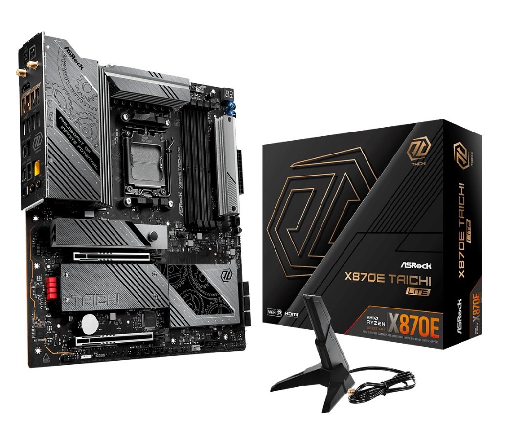 MB Asrock X870E TAICHI LITE /AM5/4xDDR5/M.2/W7+BT5.4/HDMI/USB4/E-ATX