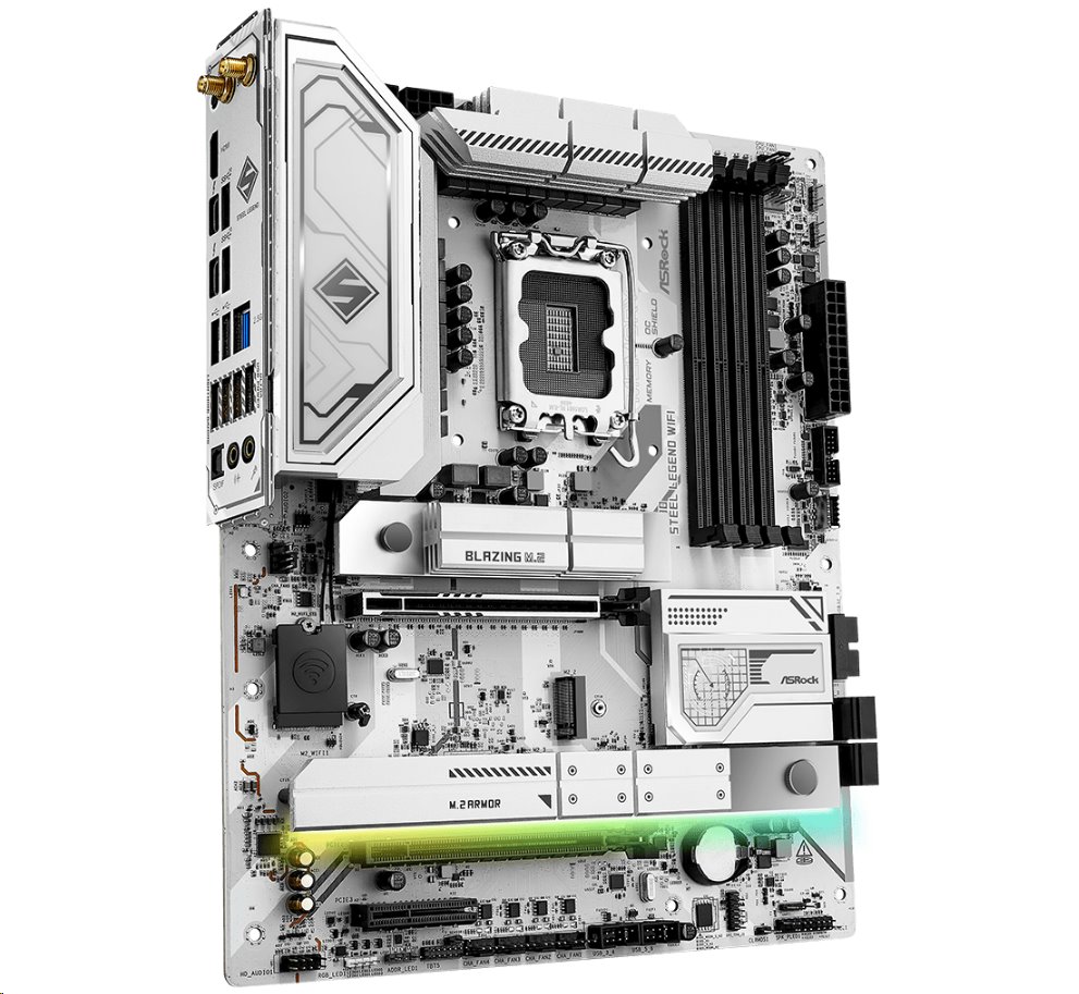 MB Asrock Z890 STEEL LEGEND WIFI /LGA1851/4xDDR5/M.2/W7+BT5.4/HDMI/TB4/ATX/White