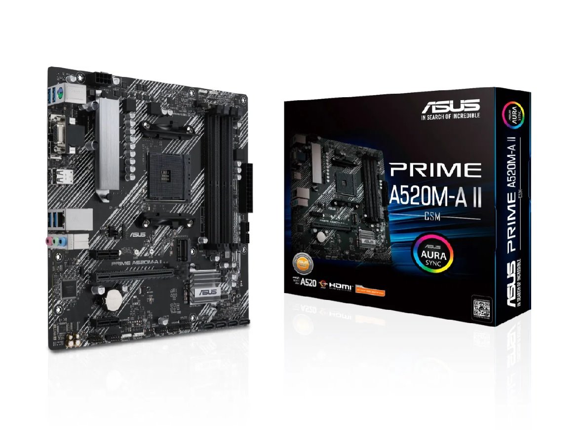 MB ASUS Prime A520M-A II/CSM /AM4/2xDDR4/M.2/HDMI/DP/D-sub/mATX