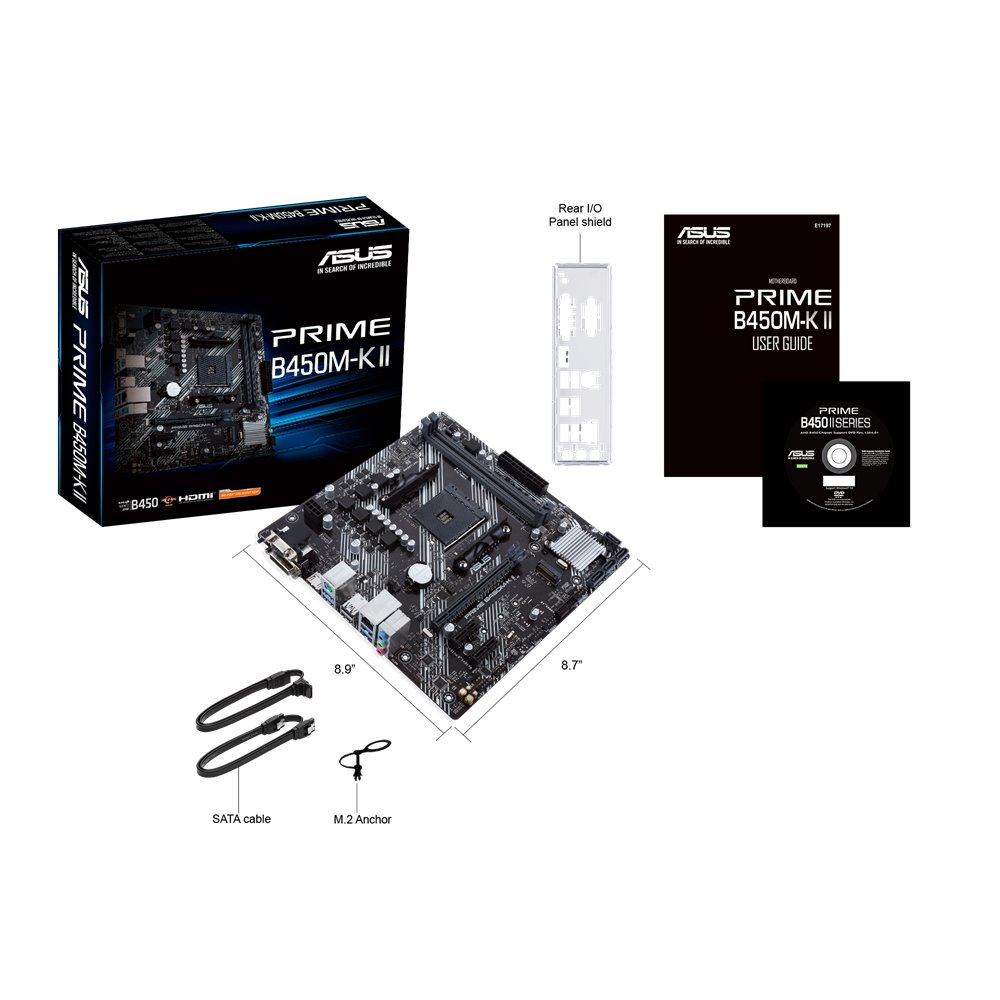 MB ASUS Prime B450M-K II /AM4/2xDDR4/M.2/HDMI/DVI/D-sub/mATX