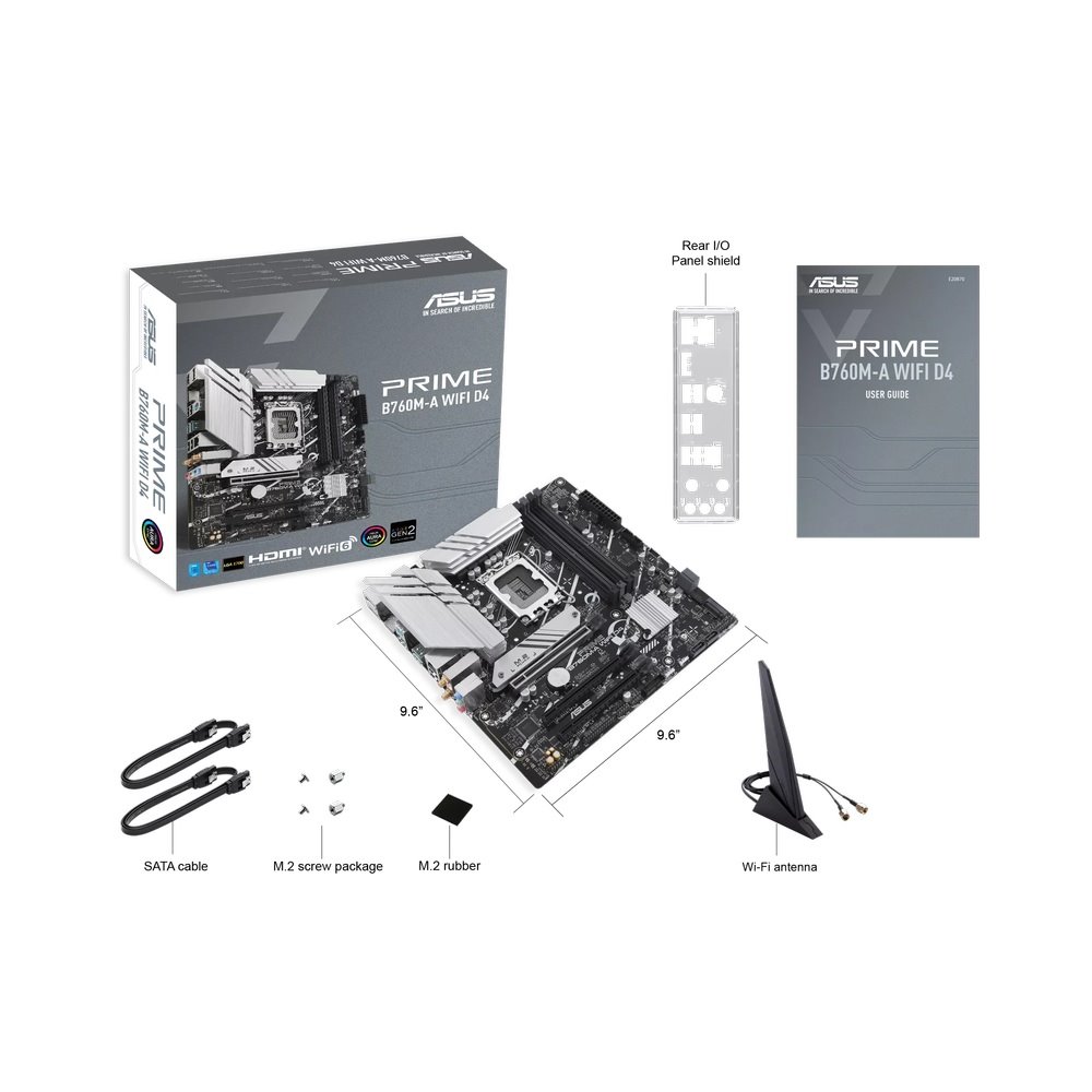 MB ASUS Prime B760M-A WIFI D4 socket LGA1700 DDR4 mATX 2xHDMI DP