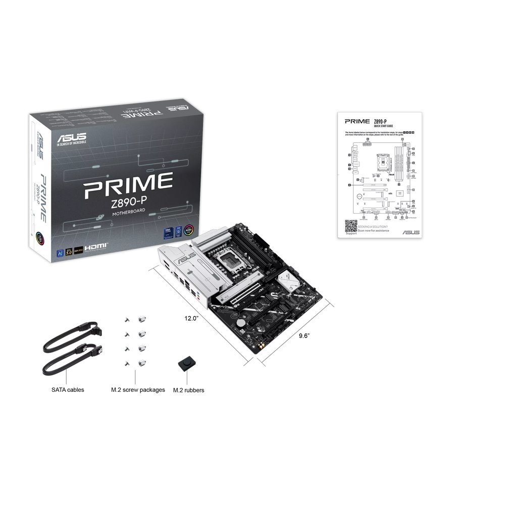 MB ASUS Prime Z890-P /LGA1851/4xDDR5/M.2/4xDDR5/M.2/HDMI/DP/TB/ATX
