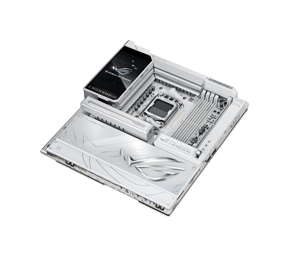 MB ASUS ROG Crosshair X870E GLACIAL /AM5/4xDDR5/M.2/W7+BT5.4/USB4/E-ATX/White