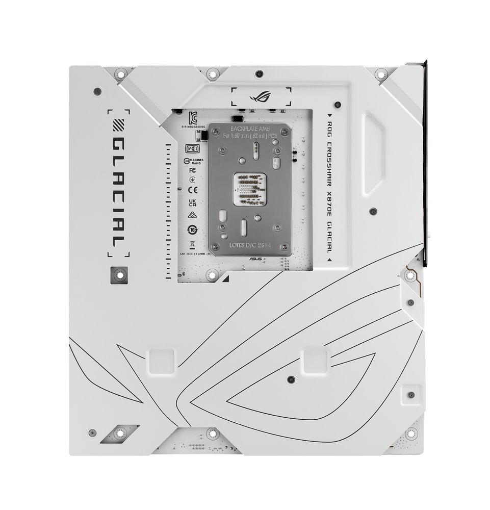 MB ASUS ROG Crosshair X870E GLACIAL /AM5/4xDDR5/M.2/W7+BT5.4/USB4/E-ATX/White