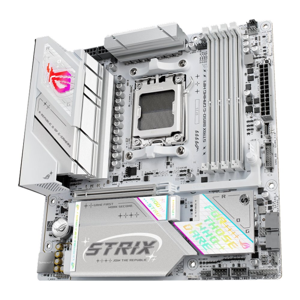 MB ASUS ROG Strix B850-G Gaming WIFI /AM5/4xDDR5/M.2/W7+BT5.4/HDMI/DP/mATX/White