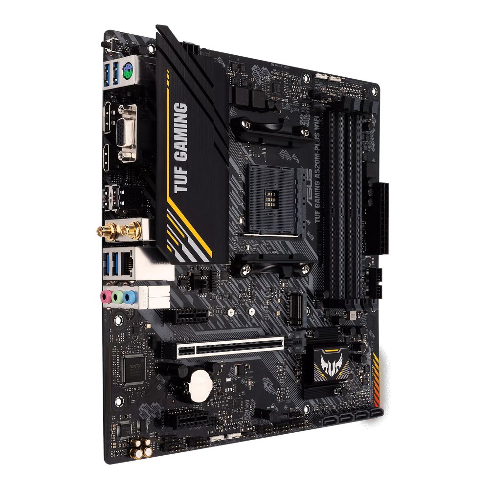 MB ASUS TUF Gaming A520M-PLUS WIFI /AM4/4xDDR4/M.2/WIFI5+BT5.0/HDMI/DP/D-sub/mATX
