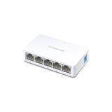 MERCUSYS MS105v2 5-port 10/100M mini Desktop Switch, 5 10/100M RJ45 ports, Plastic case